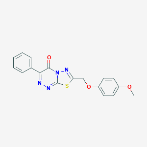 7-[(4-methoxyphenoxy)methyl]-3-phenyl-4H-[1,3,4]thiadiazolo[2,3-c][1,2,4]triazin-4-one