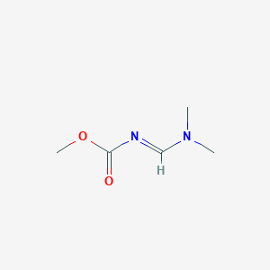 molecular formula C5H10N2O2 B2935238 甲基 N-[(1E)-(二甲氨基)亚甲基]氨基甲酸酯 CAS No. 482378-04-1