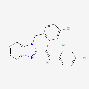 2-(4-chlorostyryl)-1-(3,4-dichlorobenzyl)-1H-1,3-benzimidazole