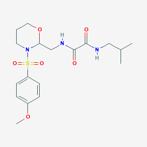 N1-isobutyl-N2-((3-((4-methoxyphenyl)sulfonyl)-1,3-oxazinan-2-yl)methyl)oxalamide