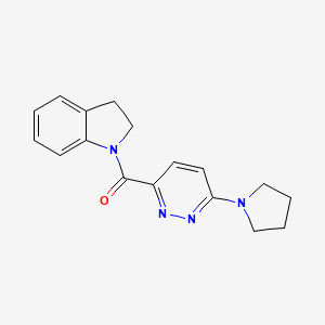 Indolin-1-yl(6-(pyrrolidin-1-yl)pyridazin-3-yl)methanone
