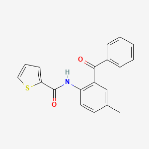 molecular formula C19H15NO2S B2935262 N-(2-benzoyl-4-methylphenyl)thiophene-2-carboxamide CAS No. 328271-17-6