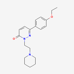 molecular formula C19H25N3O2 B2935266 6-(4-Ethoxyphenyl)-2-(2-piperidin-1-ylethyl)pyridazin-3-one CAS No. 922928-13-0