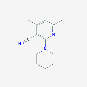 molecular formula C13H17N3 B2935288 4,6-Dimethyl-2-piperidinonicotinonitrile CAS No. 285985-90-2