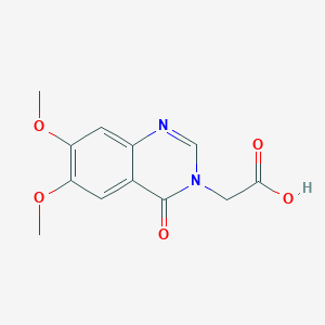molecular formula C12H12N2O5 B2935315 (6,7-dimethoxy-4-oxoquinazolin-3(4H)-yl)acetic acid CAS No. 877140-09-5