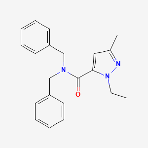 N,N-dibenzyl-2-ethyl-5-methylpyrazole-3-carboxamide