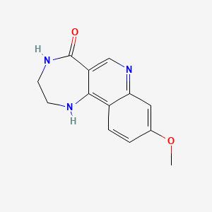 molecular formula C13H13N3O2 B2935317 9-methoxy-3,4-dihydro-1H-[1,4]diazepino[6,5-c]quinolin-5(2H)-one CAS No. 1255788-52-3