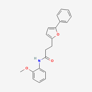 molecular formula C20H19NO3 B2935330 N-(2-methoxyphenyl)-3-(5-phenylfuran-2-yl)propanamide CAS No. 874464-02-5