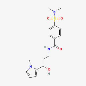 4-(N,N-dimethylsulfamoyl)-N-(3-hydroxy-3-(1-methyl-1H-pyrrol-2-yl)propyl)benzamide