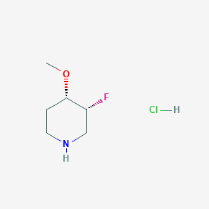 (3R,4S)-3-fluoro-4-methoxy-piperidine;hydrochloride