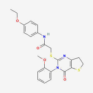 N-(4-ethoxyphenyl)-2-((3-(2-methoxyphenyl)-4-oxo-3,4,6,7-tetrahydrothieno[3,2-d]pyrimidin-2-yl)thio)acetamide