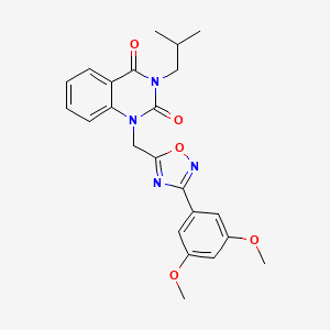 1-((3-(3,5-dimethoxyphenyl)-1,2,4-oxadiazol-5-yl)methyl)-3-isobutylquinazoline-2,4(1H,3H)-dione