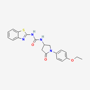 1-(Benzo[d]thiazol-2-yl)-3-(1-(4-ethoxyphenyl)-5-oxopyrrolidin-3-yl)urea