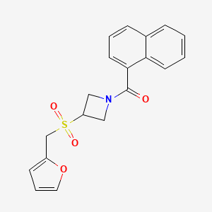 (3-((Furan-2-ylmethyl)sulfonyl)azetidin-1-yl)(naphthalen-1-yl)methanone
