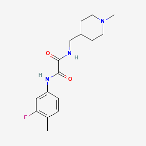 N1-(3-fluoro-4-methylphenyl)-N2-((1-methylpiperidin-4-yl)methyl)oxalamide