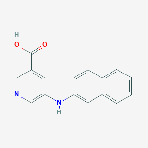 molecular formula C16H12N2O2 B2935412 5-(Naphthalen-2-ylamino)pyridine-3-carboxylic acid CAS No. 1368216-23-2