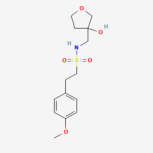 N-((3-hydroxytetrahydrofuran-3-yl)methyl)-2-(4-methoxyphenyl)ethanesulfonamide
