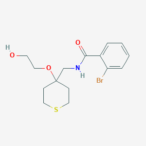 2-bromo-N-((4-(2-hydroxyethoxy)tetrahydro-2H-thiopyran-4-yl)methyl)benzamide