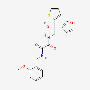 molecular formula C20H20N2O5S B2935430 N-[2-(呋喃-3-基)-2-羟基-2-(噻吩-2-基)乙基]-N'-[(2-甲氧基苯基)甲基]乙二酰胺 CAS No. 2097899-22-2