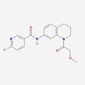 6-Fluoro-N-[1-(2-methoxyacetyl)-3,4-dihydro-2H-quinolin-7-yl]pyridine-3-carboxamide