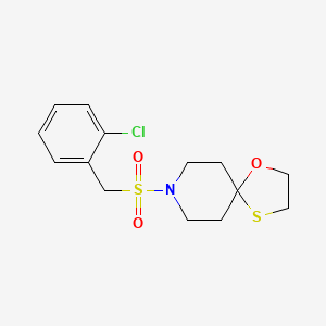 8-((2-Chlorobenzyl)sulfonyl)-1-oxa-4-thia-8-azaspiro[4.5]decane