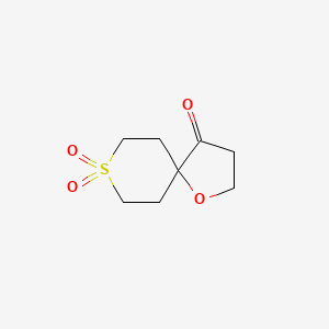 molecular formula C8H12O4S B2935455 1-Oxa-8-thiaspiro[4.5]decan-4-one 8,8-dioxide CAS No. 2137630-48-7
