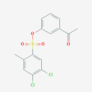 3-Acetylphenyl 4,5-dichloro-2-methylbenzene-1-sulfonate
