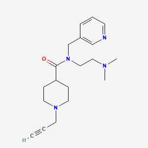 molecular formula C19H28N4O B2935460 N-[2-(dimethylamino)ethyl]-1-(prop-2-yn-1-yl)-N-[(pyridin-3-yl)methyl]piperidine-4-carboxamide CAS No. 1356742-82-9