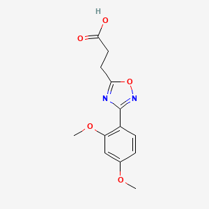 molecular formula C13H14N2O5 B2935483 3-[3-(2,4-二甲氧基苯基)-1,2,4-恶二唑-5-基]丙酸 CAS No. 500025-25-2