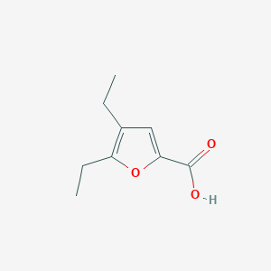 molecular formula C9H12O3 B2935485 4,5-Diethylfuran-2-carboxylic acid CAS No. 84521-65-3