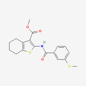 Methyl 2-(3-(methylthio)benzamido)-4,5,6,7-tetrahydrobenzo[b]thiophene-3-carboxylate