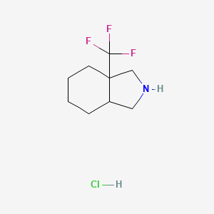 7a-(Trifluoromethyl)-1,2,3,3a,4,5,6,7-octahydroisoindole;hydrochloride