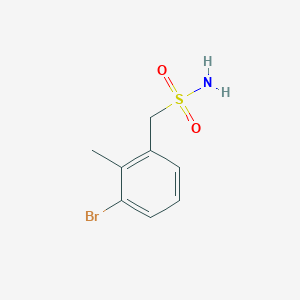 molecular formula C8H10BrNO2S B2935503 (3-Bromo-2-methylphenyl)methanesulfonamide CAS No. 1567106-72-2