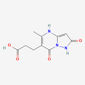 3-(5-Methyl-2,7-dioxo-1,2,4,7-tetrahydropyrazolo[1,5-a]pyrimidin-6-yl)propanoic acid