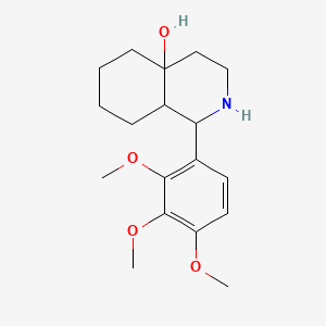 molecular formula C18H27NO4 B2935561 1-(2,3,4-Trimethoxyphenyl)octahydroisoquinolin-4a(2H)-ol CAS No. 1164523-31-2