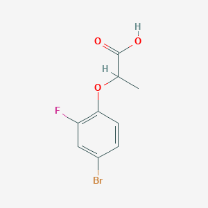 molecular formula C9H8BrFO3 B2935562 2-(4-Bromo-2-fluorophenoxy)propanoic acid CAS No. 926206-51-1