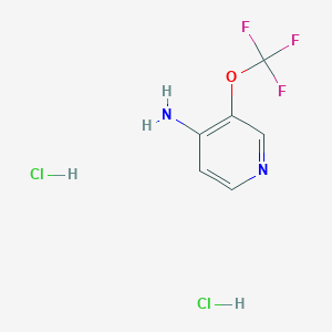 molecular formula C6H7Cl2F3N2O B2935580 3-(Trifluoromethoxy)pyridin-4-amine dihydrochloride CAS No. 1713163-52-0