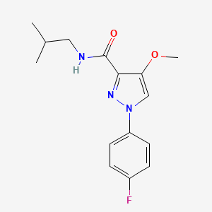 1-(4-fluorophenyl)-N-isobutyl-4-methoxy-1H-pyrazole-3-carboxamide
