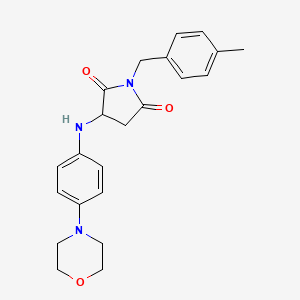 1-(4-Methylbenzyl)-3-((4-morpholinophenyl)amino)pyrrolidine-2,5-dione
