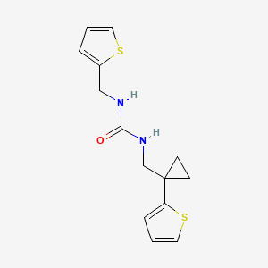 1-((1-(Thiophen-2-yl)cyclopropyl)methyl)-3-(thiophen-2-ylmethyl)urea
