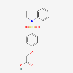 2-{4-[Ethyl(phenyl)sulfamoyl]phenoxy}acetic acid