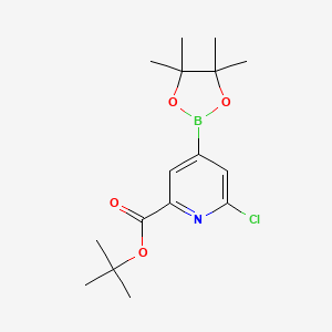 tert-Butyl 6-chloro-4-(4,4,5,5-tetramethyl-1,3,2-dioxaborolan-2-yl)picolinate