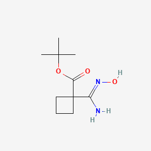 tert-butyl 1-(N'-hydroxycarbamimidoyl)cyclobutane-1-carboxylate