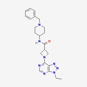 N-(1-benzylpiperidin-4-yl)-1-(3-ethyl-3H-[1,2,3]triazolo[4,5-d]pyrimidin-7-yl)azetidine-3-carboxamide