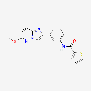 N-(3-(6-methoxyimidazo[1,2-b]pyridazin-2-yl)phenyl)thiophene-2-carboxamide