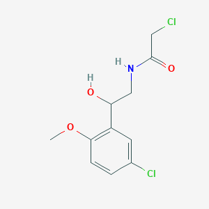 molecular formula C11H13Cl2NO3 B2935661 2-Chloro-N-[2-(5-chloro-2-methoxyphenyl)-2-hydroxyethyl]acetamide CAS No. 2411310-01-3