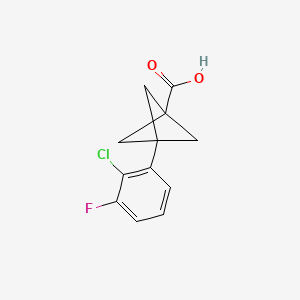 3-(2-Chloro-3-fluorophenyl)bicyclo[1.1.1]pentane-1-carboxylic acid