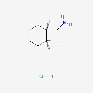 molecular formula C8H16ClN B2935679 (1S,6S,7R)-bicyclo[4.2.0]octan-7-amine hydrochloride CAS No. 2089245-79-2