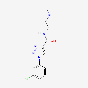 1-(3-chlorophenyl)-N-(2-(dimethylamino)ethyl)-1H-1,2,3-triazole-4-carboxamide
