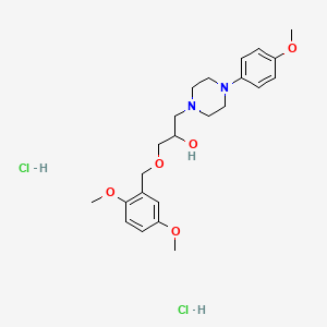 1-((2,5-Dimethoxybenzyl)oxy)-3-(4-(4-methoxyphenyl)piperazin-1-yl)propan-2-ol dihydrochloride